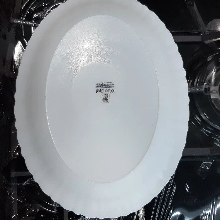 دیس بیضی رز سفید پارس اپال