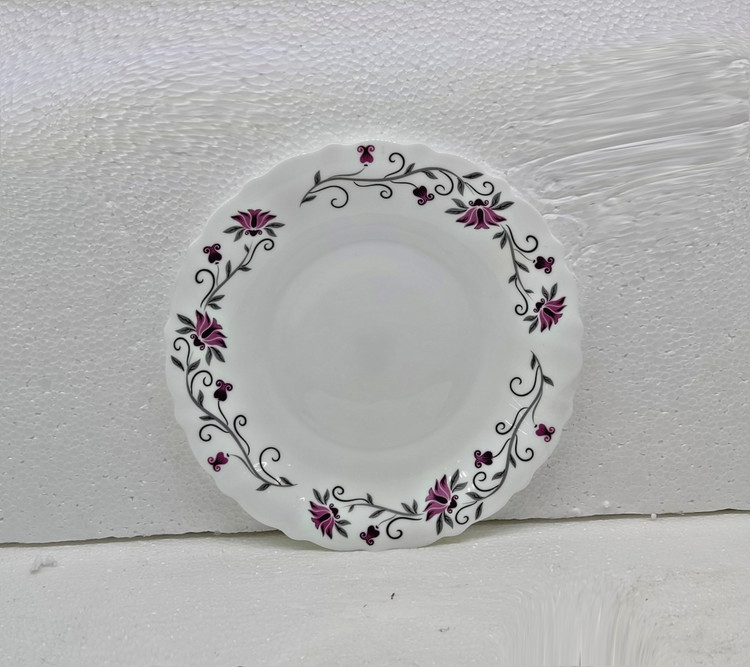 پیش دستی آکروپال کد 124 گل صورتی