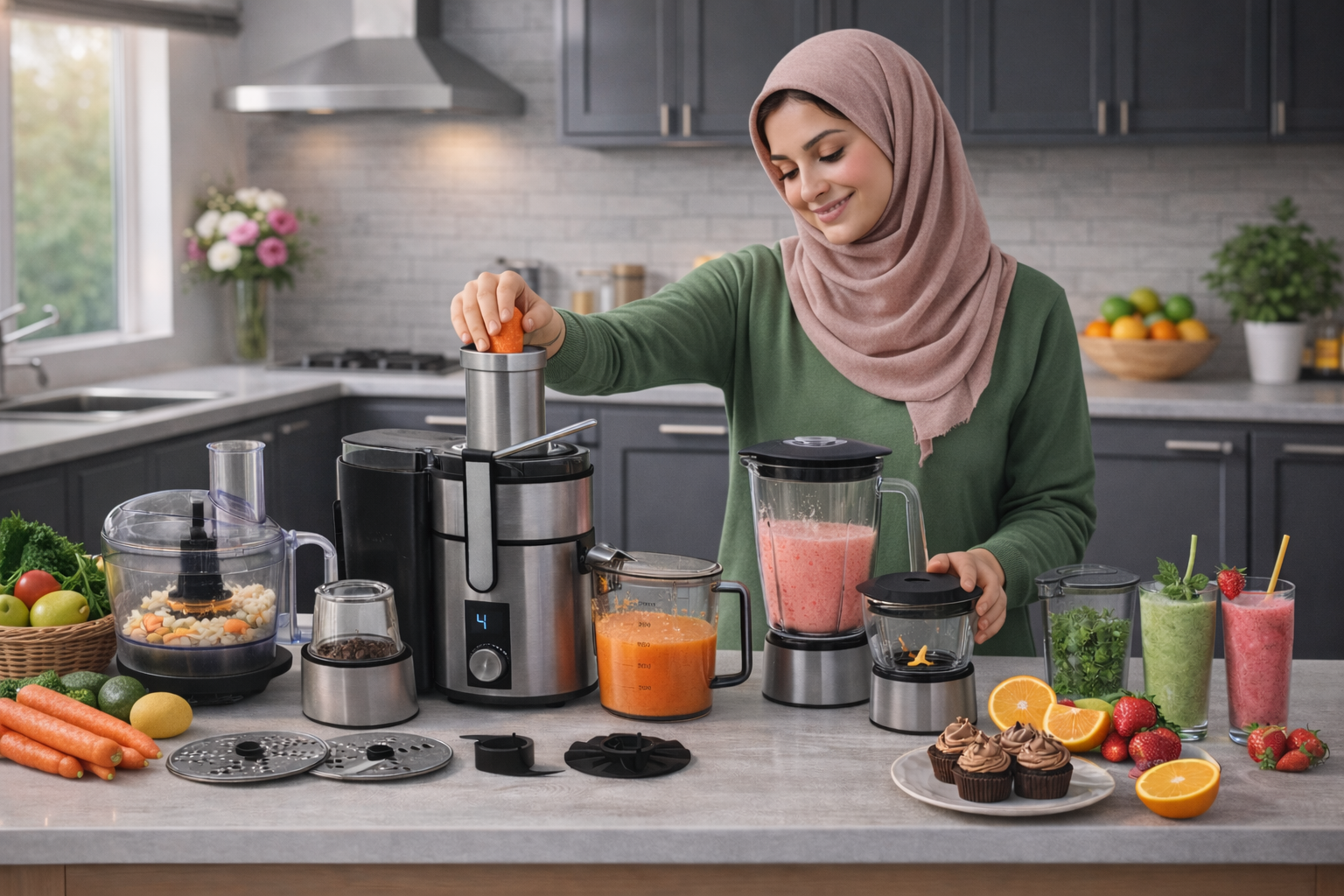 آبمیوه‌گیری و غذاساز ۱۲ کاره متالوکس GS-350P