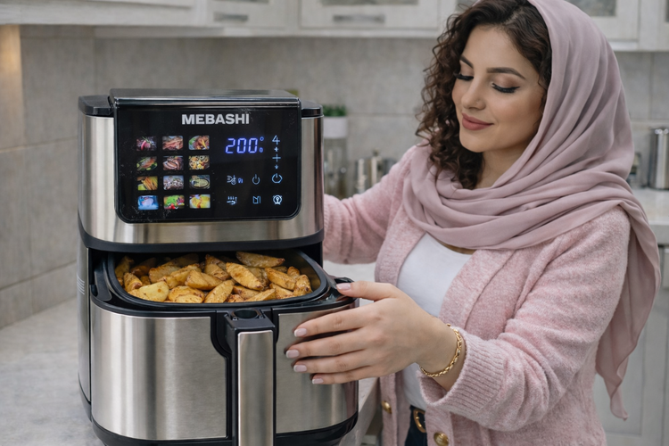 سرخکن بدون روغن دو المنتی مباشی 12.5 لیتر مدل MI-AF969