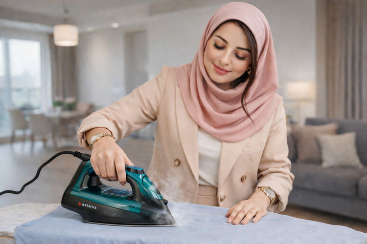 اتو بخار دیجتال 2200 وات کف آنادایز متالوکس مدل ES-2447